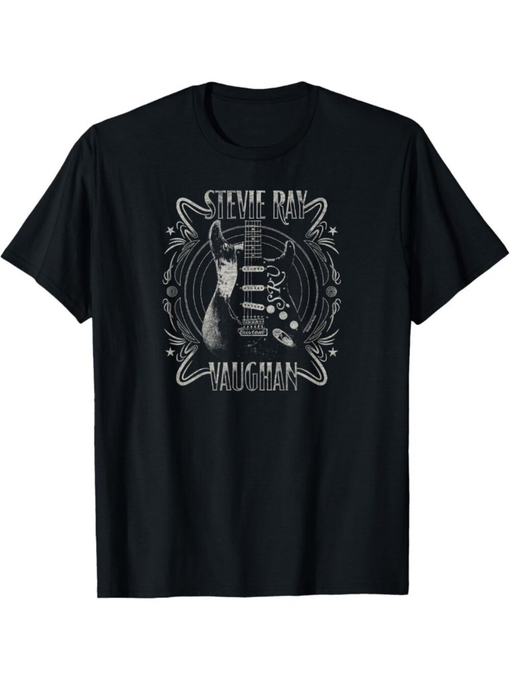 Blues Rock Music Guitar T-Shirt - Vintage Style Tee for Music Lovers & Fans